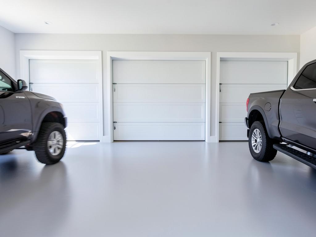 Garage epoxy floor finish example